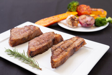 Beef fillet rump steak