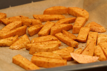 sweet potato on white background