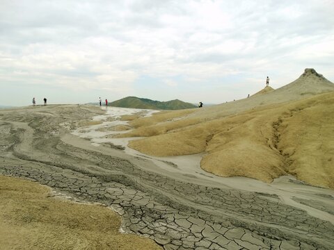 Mud volcanoes in Romania, geological reserve,