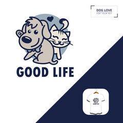 Good Life dog t shirt design your own
