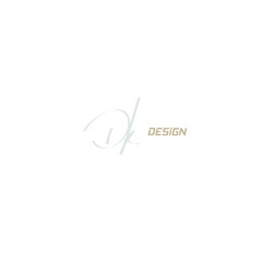 Dk handwritten logo for identity