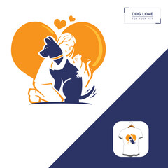 care for cats and dogs. dog t shirt design your own