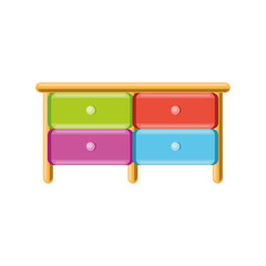 colored drawers furniture