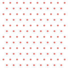 Easter pattern polka dots. Template background in red and white polka dots . Seamless fabric texture. Vector illustration