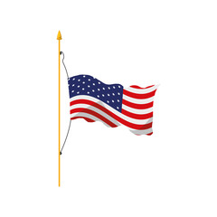 Obraz premium waving american flag