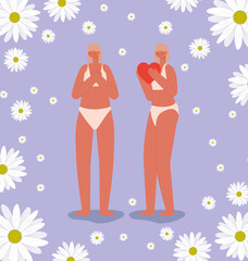 beautiful women pair