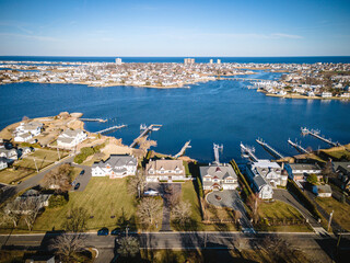 Aerial of Oceanport New Jersey 
