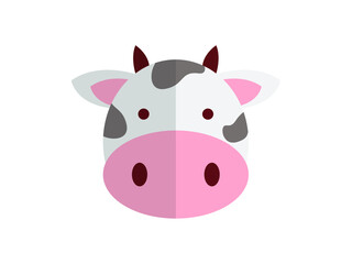 cow isolated on white