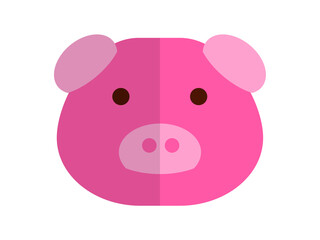 piggy face illustration