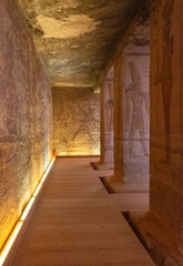 Stone Hieroglyphic Carvings at Kom Ombo Temple near Luxor