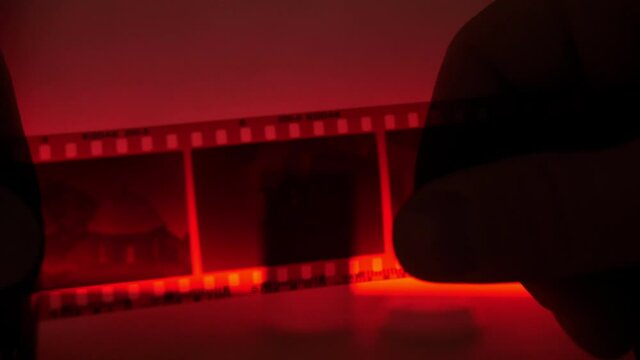footage of pictures on photo film