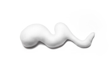Shaving cream isolated on white