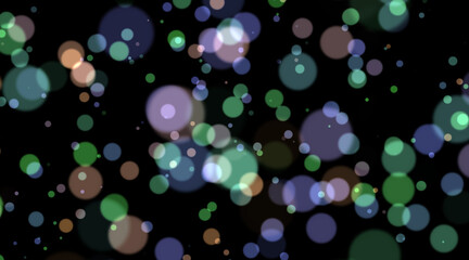 たくさんの光の粒子が浮遊する背景グラフィック