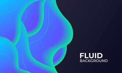 blue fluid background illustration for  element graphic
