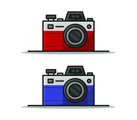 Cartoon illustrated camera