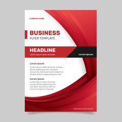 Corporate business flyer template . -  Vector.