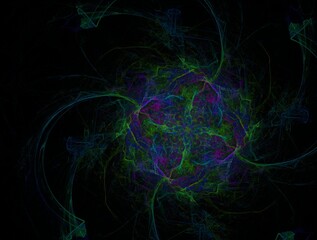 Imaginatory fractal background generated Image
