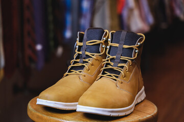 Timberland Boots In Retail Store