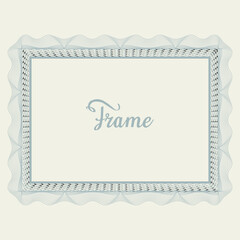 vintage frame with ornament
