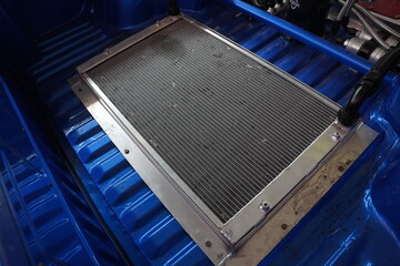 Car's intercooler in the back