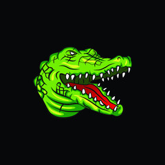 crocodile with mouth