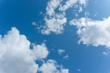 Naklejka na ściany i meble Blue sky and clouds. 青空と雲