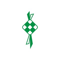 Ketupat eid al fitr  icon design template vector isolated