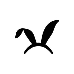 Bunny ear  icon design template vector isolated