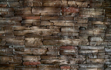 Old stone wall texture background for design and decoration.