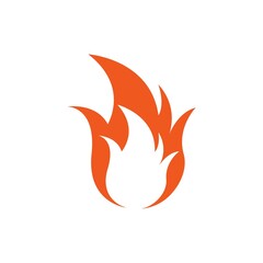 Fire icon design template vector isolated