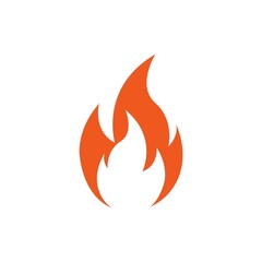 Fire icon design template vector isolated