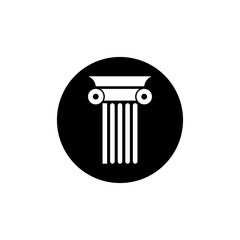 Pillar icon design template vector isolated