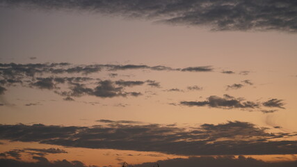 The beautiful sky view with the colorful clouds in the sky just after the sunset