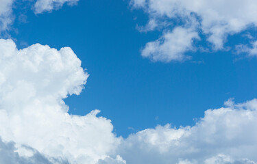 Fototapeta na wymiar Summer sky and clouds. 夏空と雲
