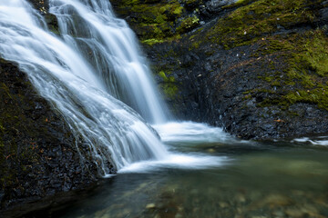 Lower sweetcreek falls located near Metaline, Washington. Photographed in October.