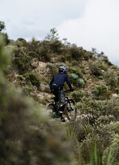 Fototapeta na wymiar mexican mountain biker