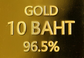 Real gold bar coin scene represent business and finance concept related idea.