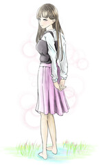 春の女性
