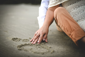 feet on the beach