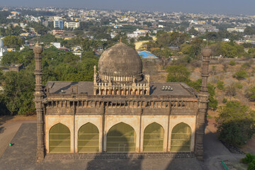 Gol Gumbaz of Adil Shah, Sultan of Bijapur.The tomb, located in Bijapur (Vijayapura), Karnataka in India. © deep