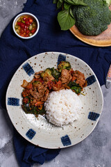 Stir Fried Pork with Roasted Red Chili Paste