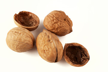 Ripe walnuts