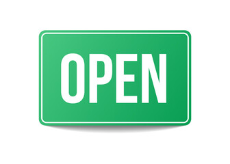green open hanging sign