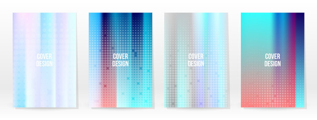 Holographic Poster Set Iridescent Technology Cover