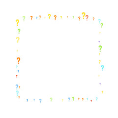 Question marks Quiz doubt survey faq public poll.