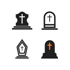 Obraz premium Headstone logo icon