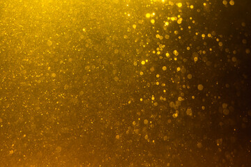 Glittering stars of blur gold  bokeh