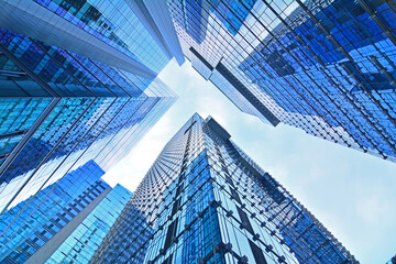 대도시의 대기업, 은행 ,증권,글로벌회사의 빌딩가