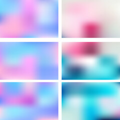 Abstract gradient backgrounds mesh