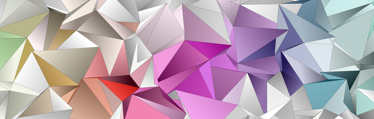 Obraz premium 3d Triangles, abstract background. Design wallpaper.